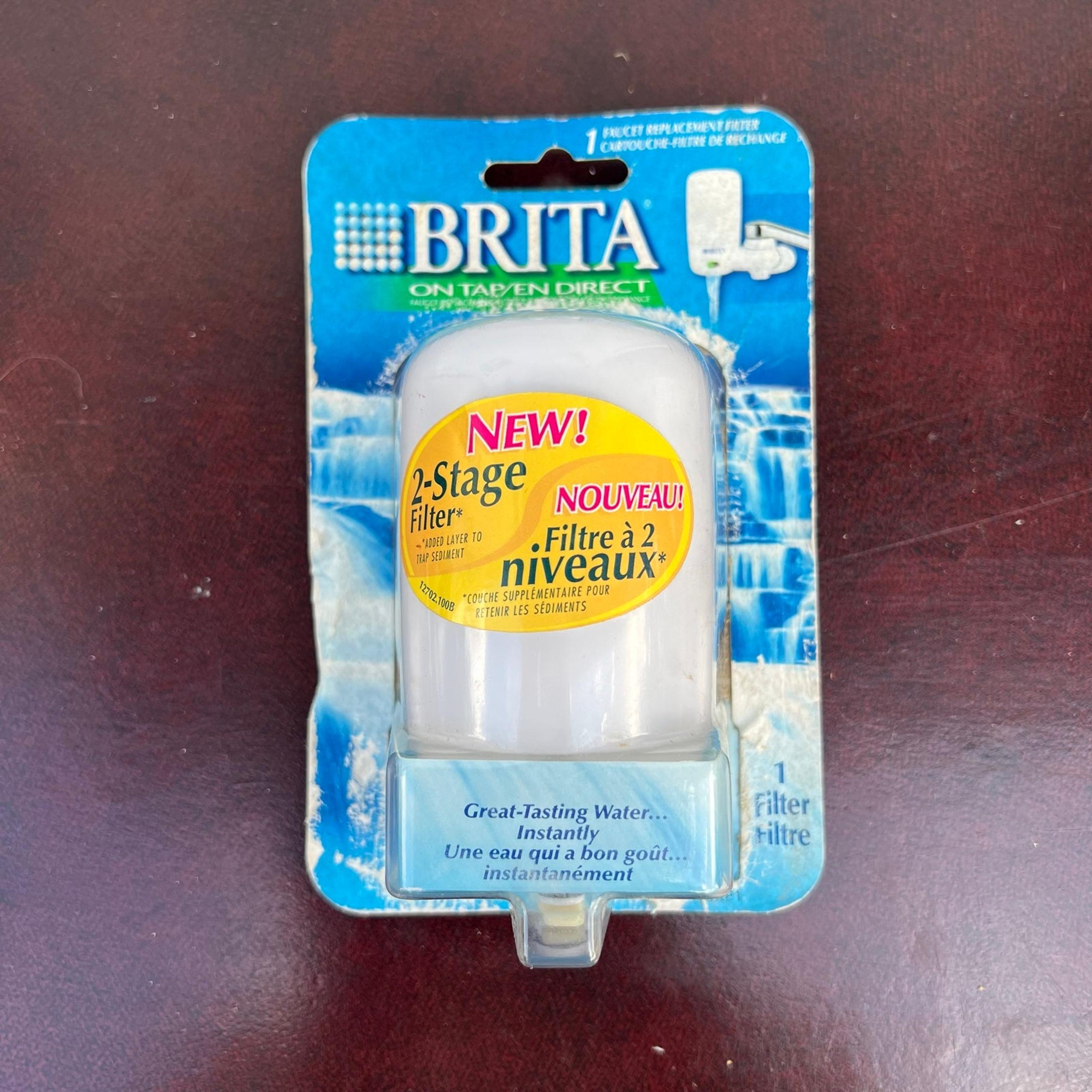 New Brita tap water faucet filter replacement/ 2 stage filter