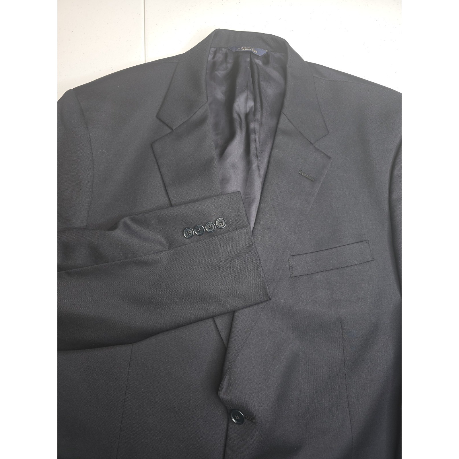 BROOKS BROTHERS Men's Black Blazer 48R 41W Sport Coat 1818 Madison Jacket -38