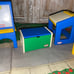 Little Tikes easel toybox + lid DOLL art