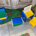 Little Tikes easel toybox + lid DOLL art