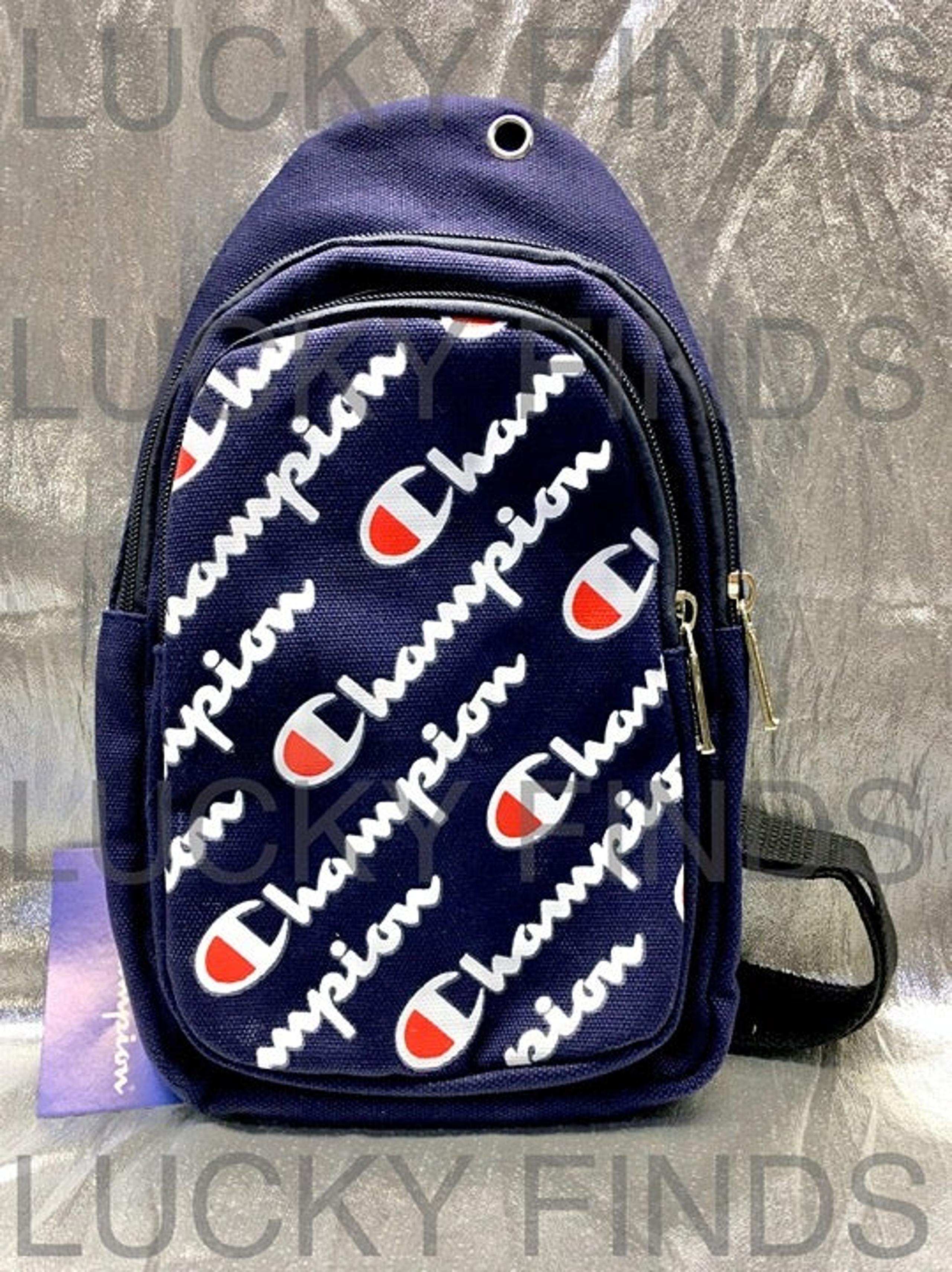 Champion Crossbody Bag Shoulder Bag Messenger Bag Sling Tote Blue new w/tags