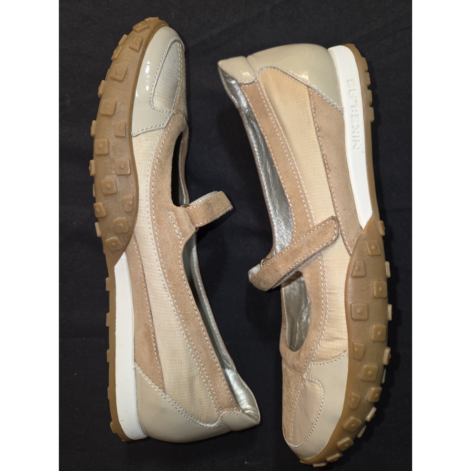 Cole Haan NikeLab Phebes Mary Jane Shoe Womens Size 8B Khaki Tan Sport Flats