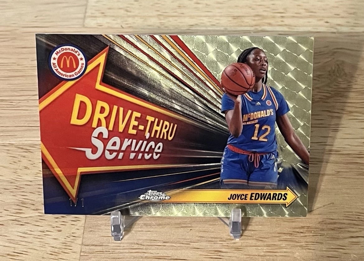 2024 Topps McDonald’s South Carolina Joyce Edwards RC Gold Superfractor #d 1/1