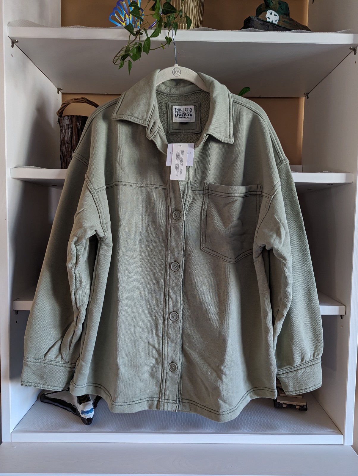 American Eagle AE Oversized Fleece Shirt