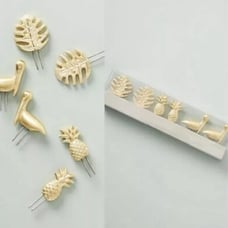 Anthropologie Corn On The Cob Prong Holders Set