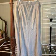 Jjill Grey Linen Skirt - L
