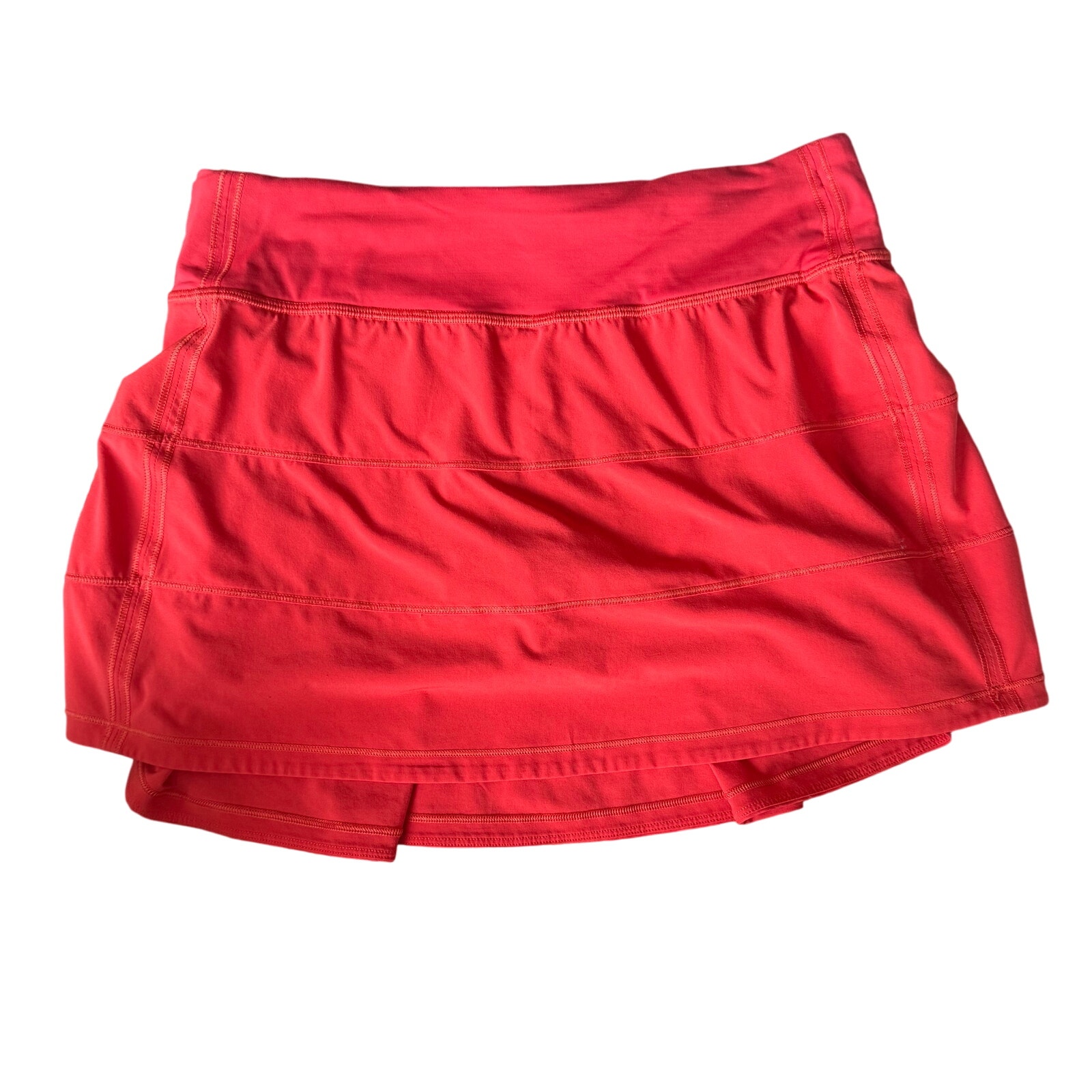 Lululemon Pace Rival Skirt 6 Orange/red EUC