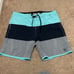Lot Of 3 Hurley Swim Trunks Size 38 Gray Blue Inseams Vary