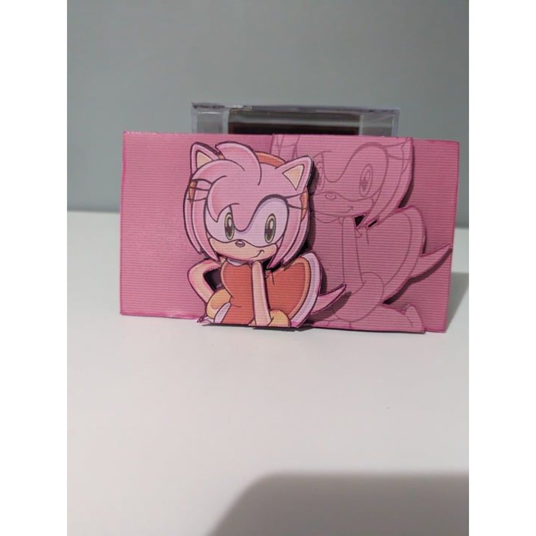 Sonic the Hedgehog Amy Rose 3D Art Shadowbox Hand made Sega Wall Art