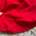 Vintage Christian Dior 100% Silk Red Maxi Dress V-neck