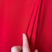 Vintage Christian Dior 100% Silk Red Maxi Dress V-neck