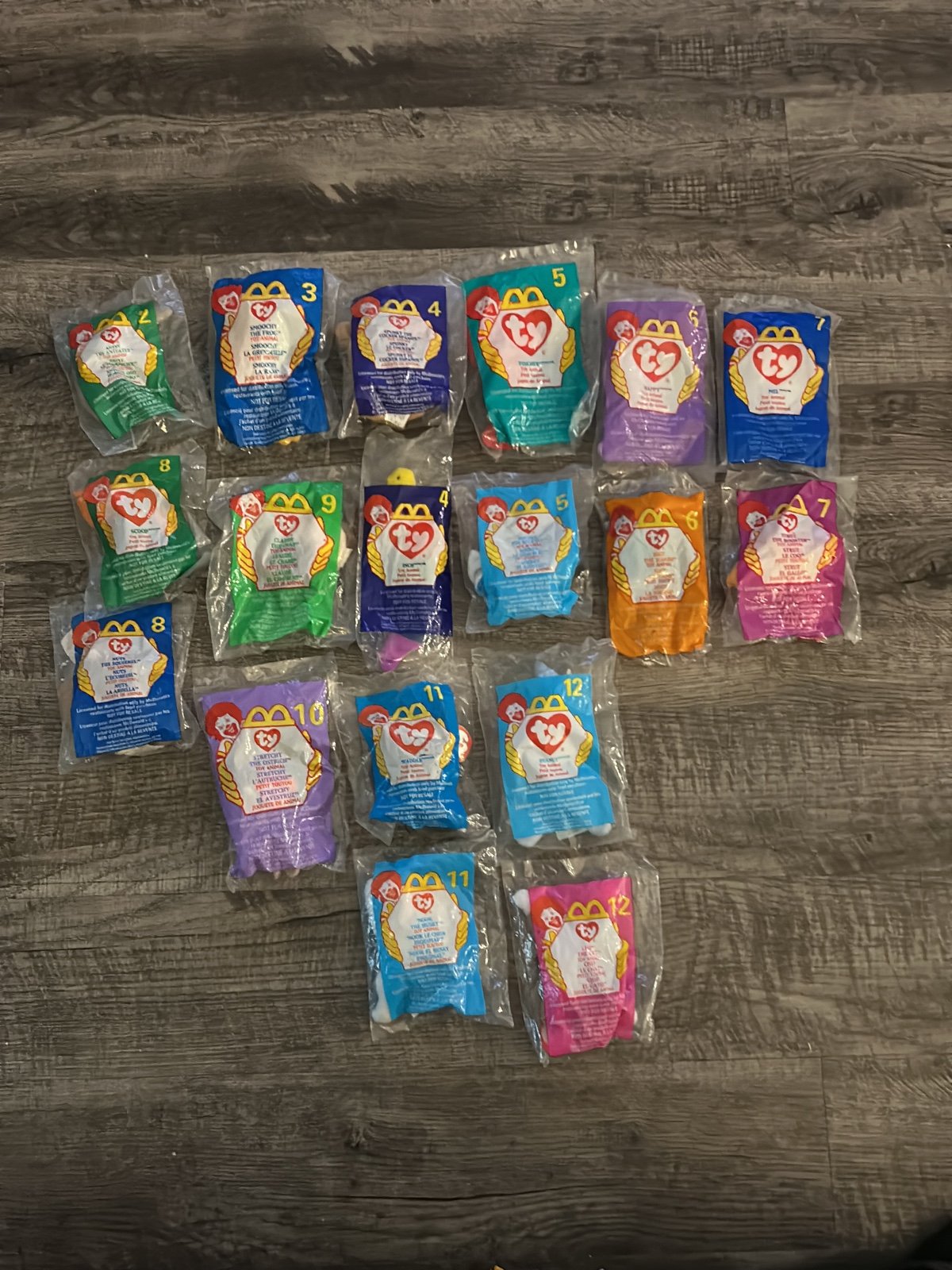 18 piece lot TY beanie babies