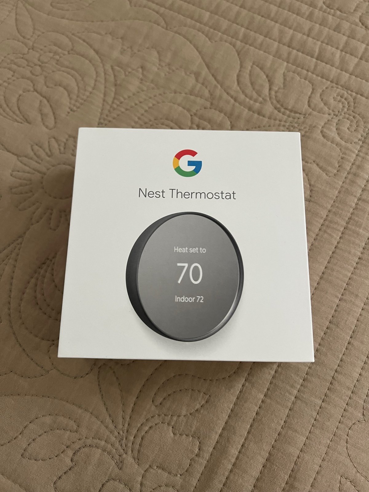 New Google Nest Smart Thermostat Charcoal