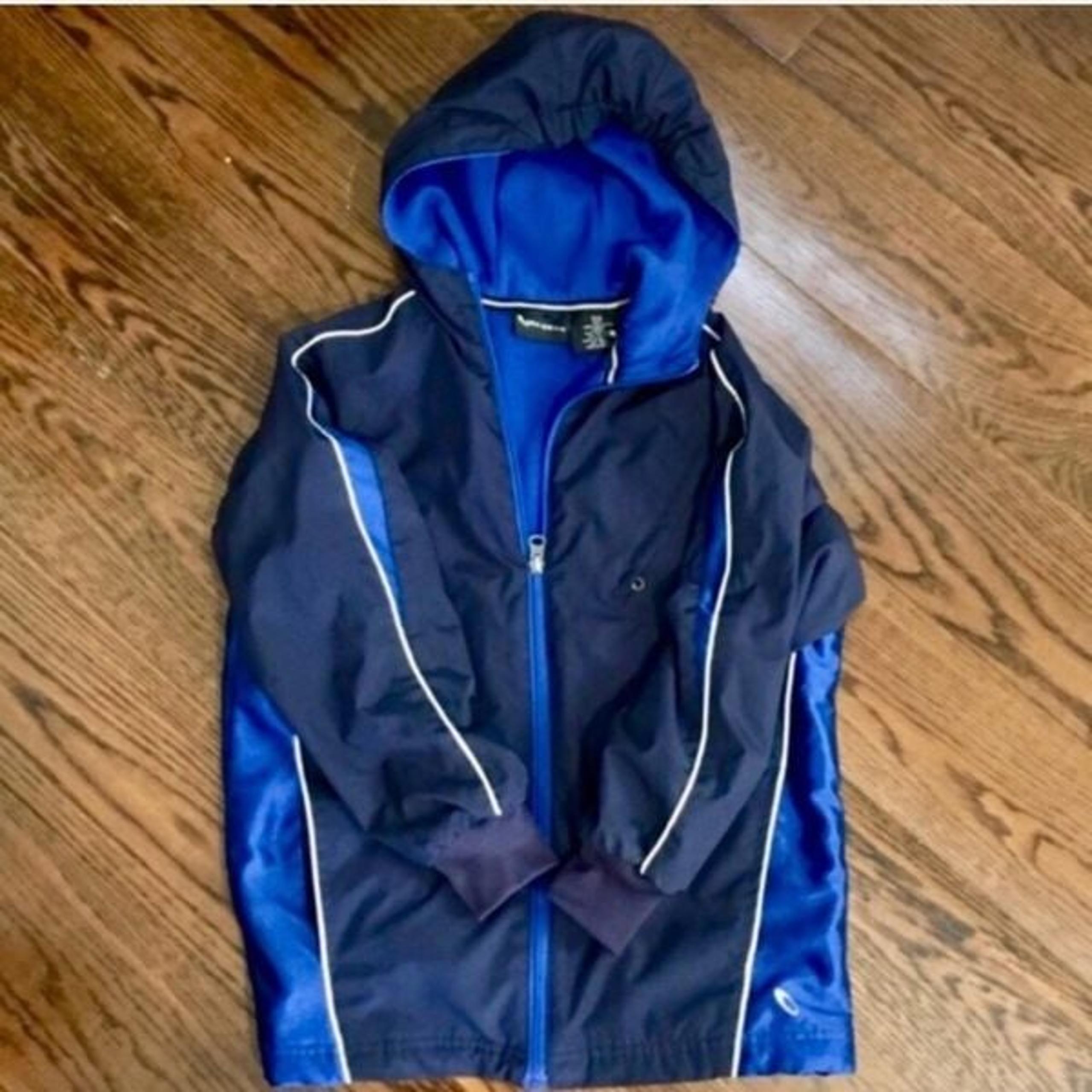 Fleece Lined Hooded Full Zipper Fall Jacket Size 8
