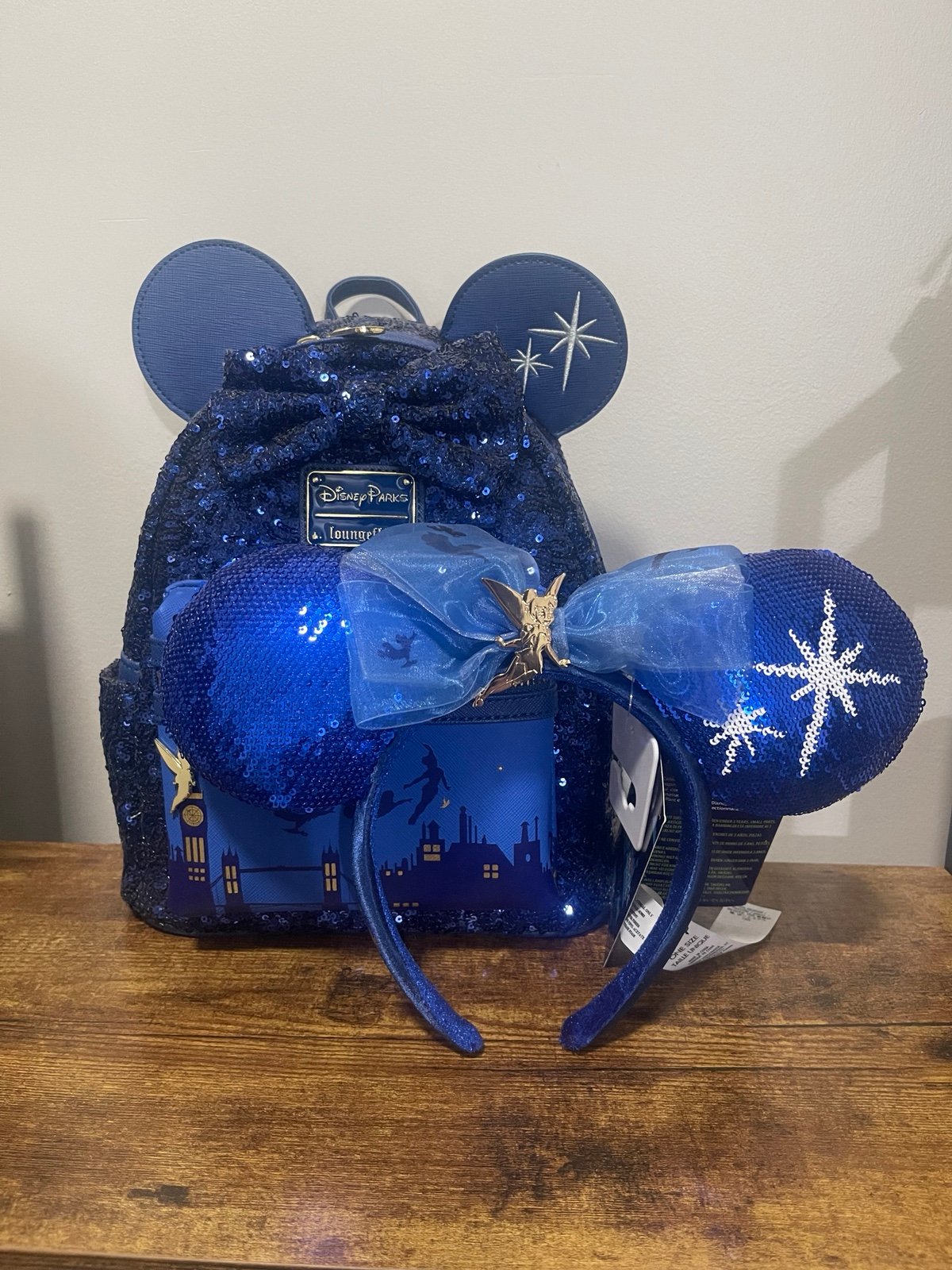 Loungefly MMMA Peter Pan 6/12 with Ears NWT