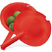 Tupperware Double Colander 2.8 L Set Red Color