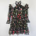 Alexis Adeline Embroidered Open Shoulders Mini Floral Dress Size Small