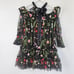 Alexis Adeline Embroidered Open Shoulders Mini Floral Dress Size Small