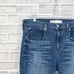 AYR Women's The POP Jeans frayed Crop Denim Jeans in blue size 34S