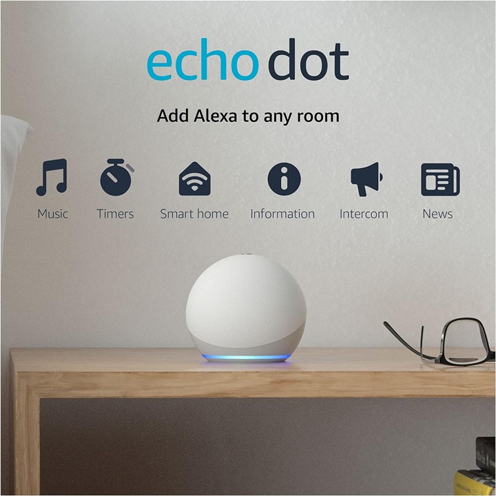 Amazon Echo Dot (4th Gen.) Smart Speaker - Glacier White