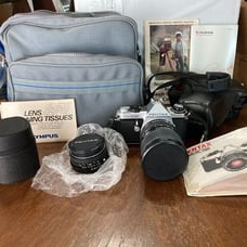 Pentax ME Super 35mm SLR Camera w/Bag & 3 Lenses-50mm, 28mm, & 200mm
