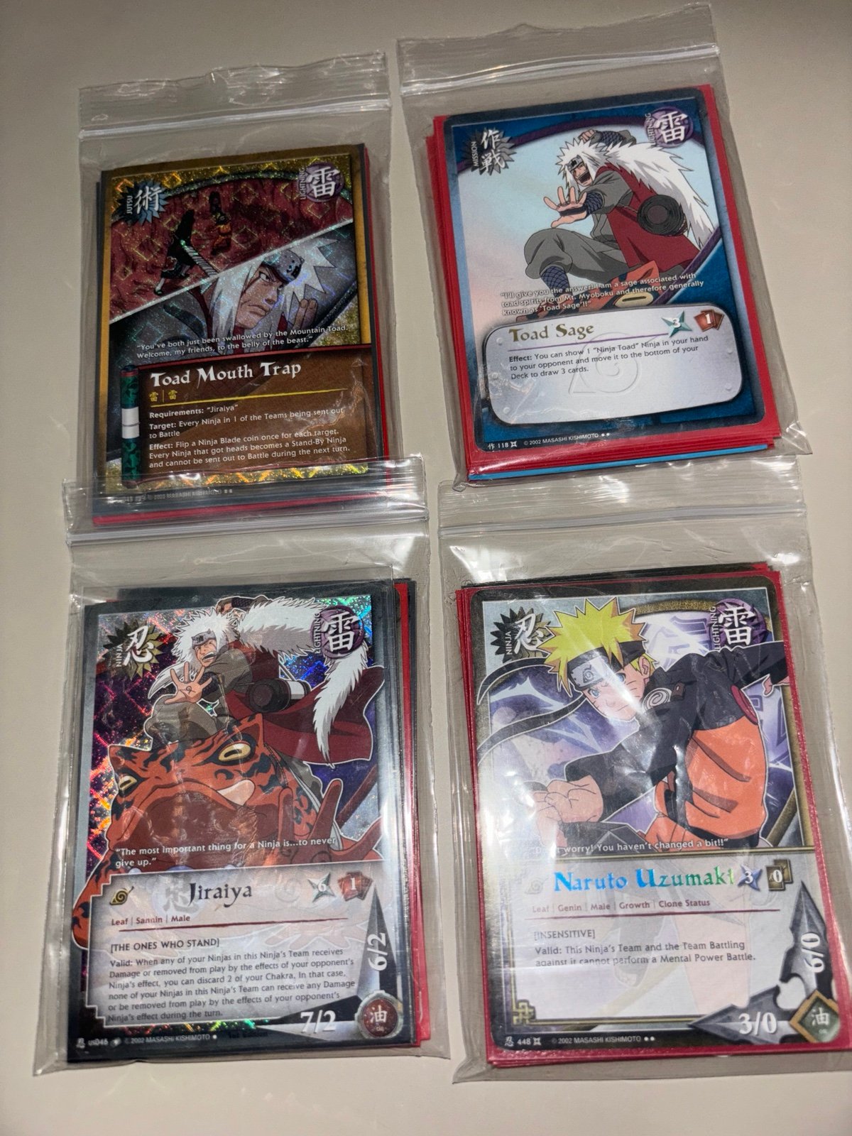 Naruto ccg trading card games lot