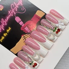 Gel Press on Nails// princess cherry ✨
