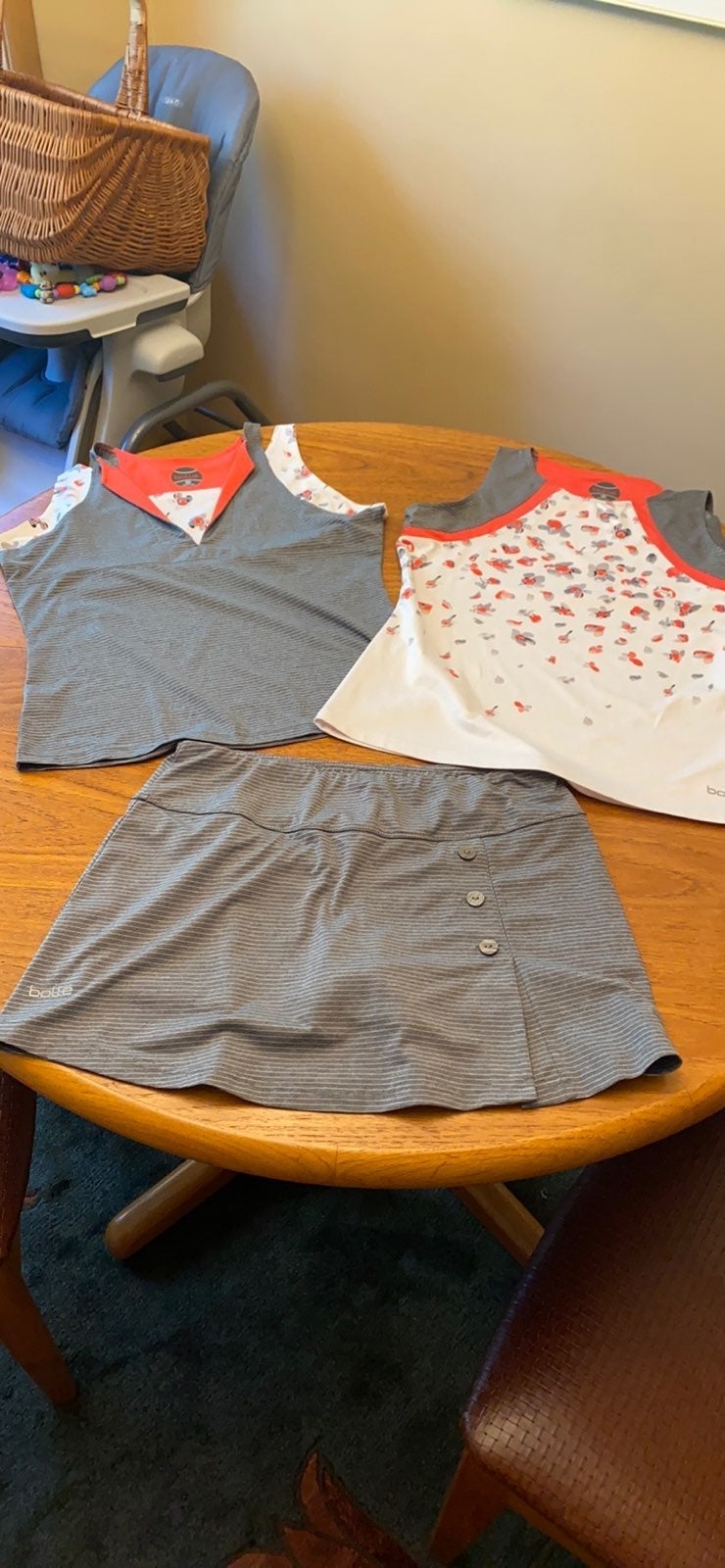 Matching tennis outfit