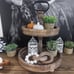2 Tier Farmhouse Tray Decorative Tray Brown With Metal Handle Farmhouse Decor