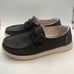 Hey Dude Wendy Chambray Off Black Ladies Slip On Shoes Loafers 6