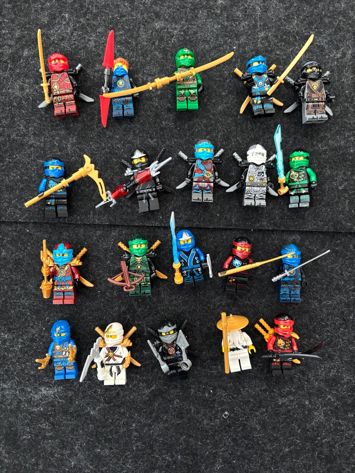 Ninjago Minifigures lot of 20 nya Zane Kai Lloyd