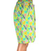 Peter Millar Hula Girl Print Mens 2XL Shorts Lined Swim Trunks Bright Green NWT