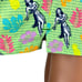 Peter Millar Hula Girl Print Mens 2XL Shorts Lined Swim Trunks Bright Green NWT