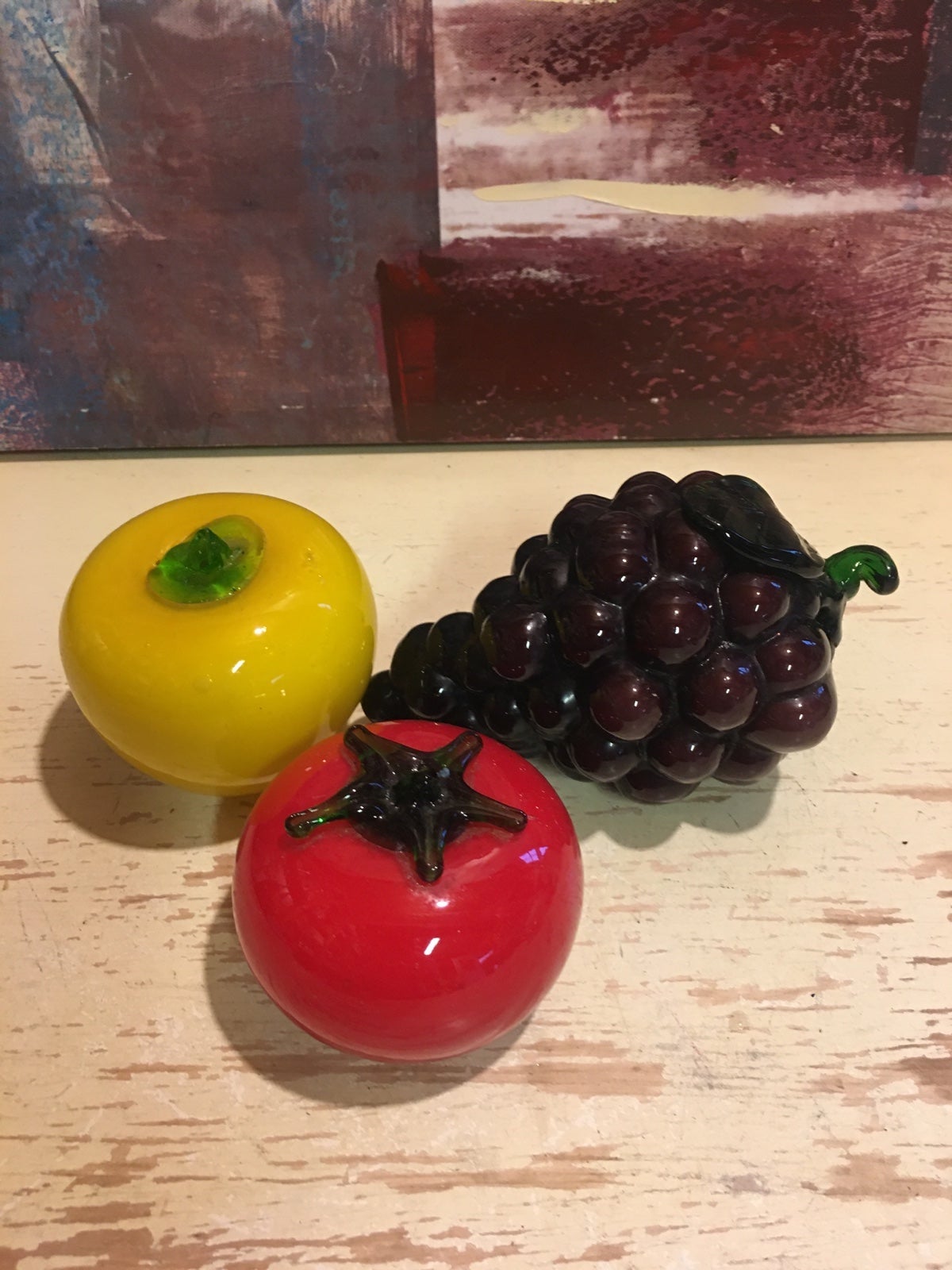 Hand - Blown Glass Art Vegetable & Fruits