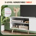 TV Stand for 55 Inch TVs, Entertainment Center with Storage Cabinet