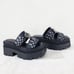 Size 6 Wrath Bullet Stud Brass Knuckle Platform Goth Sandals Demonia