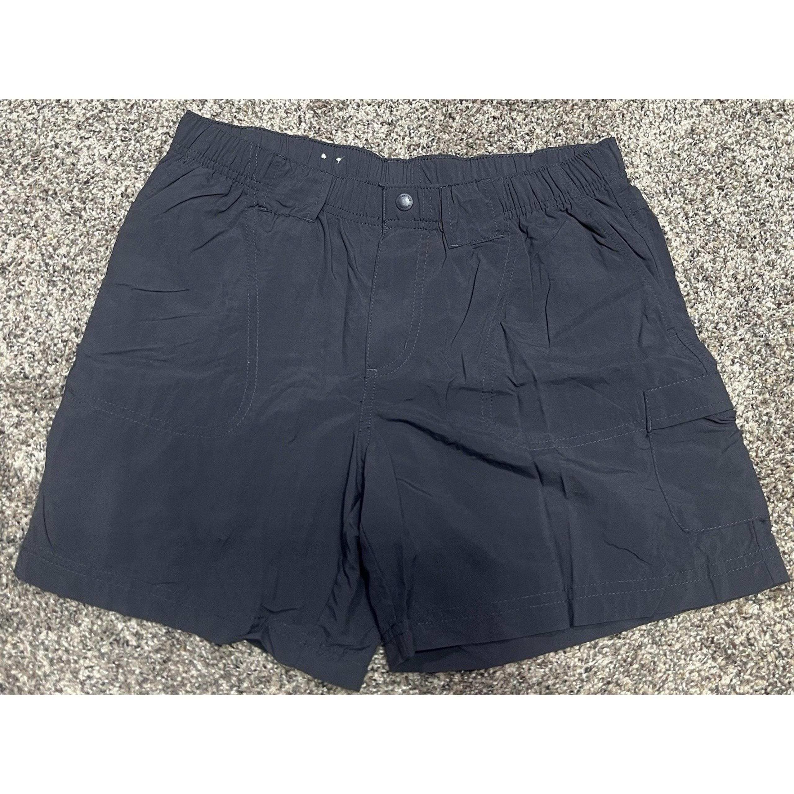 Columbia Dark Gray Pull On Lightweight Nylon Shorts W/Pockets SZ S