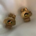 beautiful cufflinks Vintage mesh gold