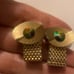 beautiful cufflinks Vintage mesh gold