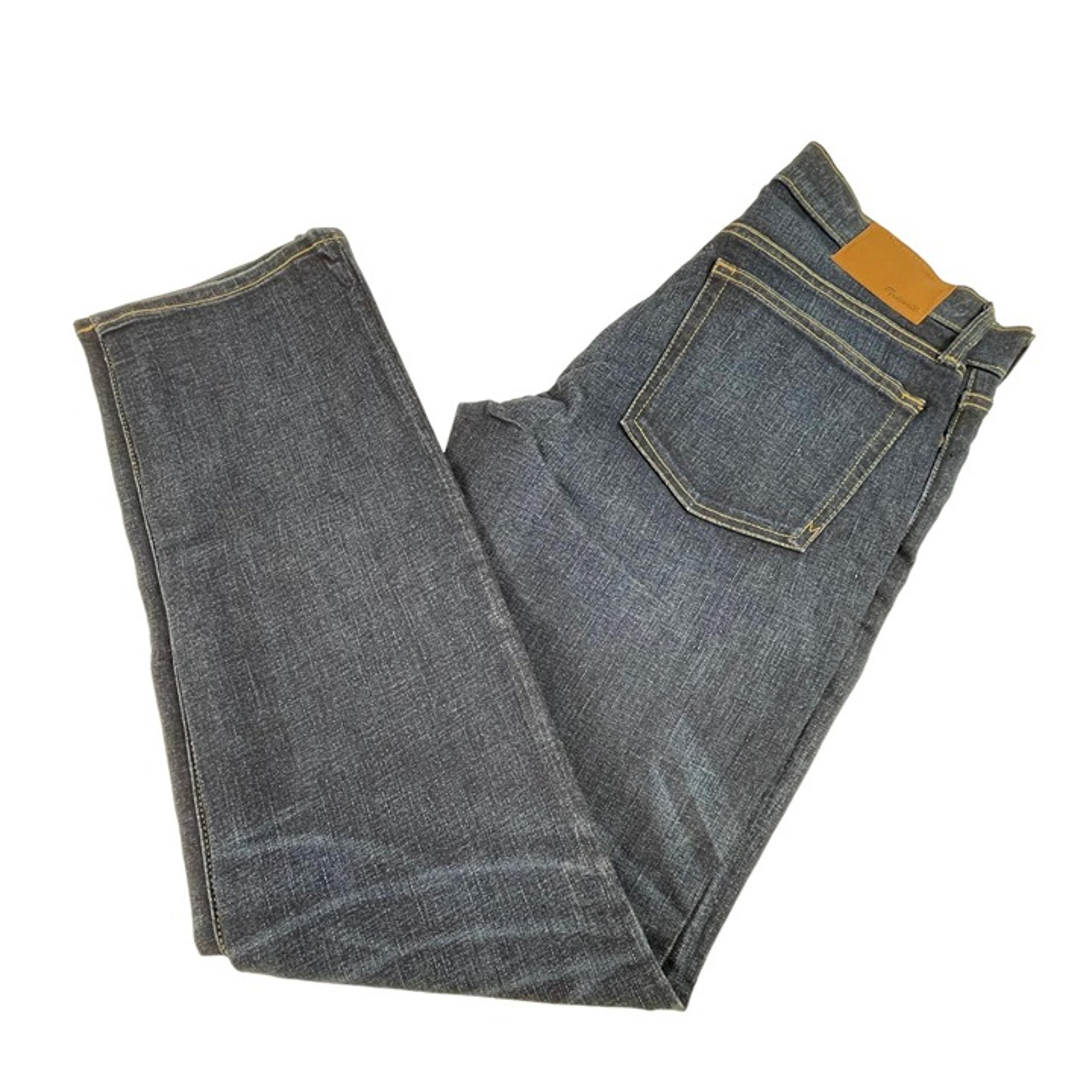 Madewell Slim Denim Jeans Sz 30 x 32 Womens Blue Cotton Whiskers Pants