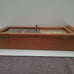 Wooden Wall Clock with Ducks In Pond on Glass