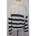 Maeve By Anthropologie Polo Pullover Top Womens XL V Neck Striped Long Sleeves