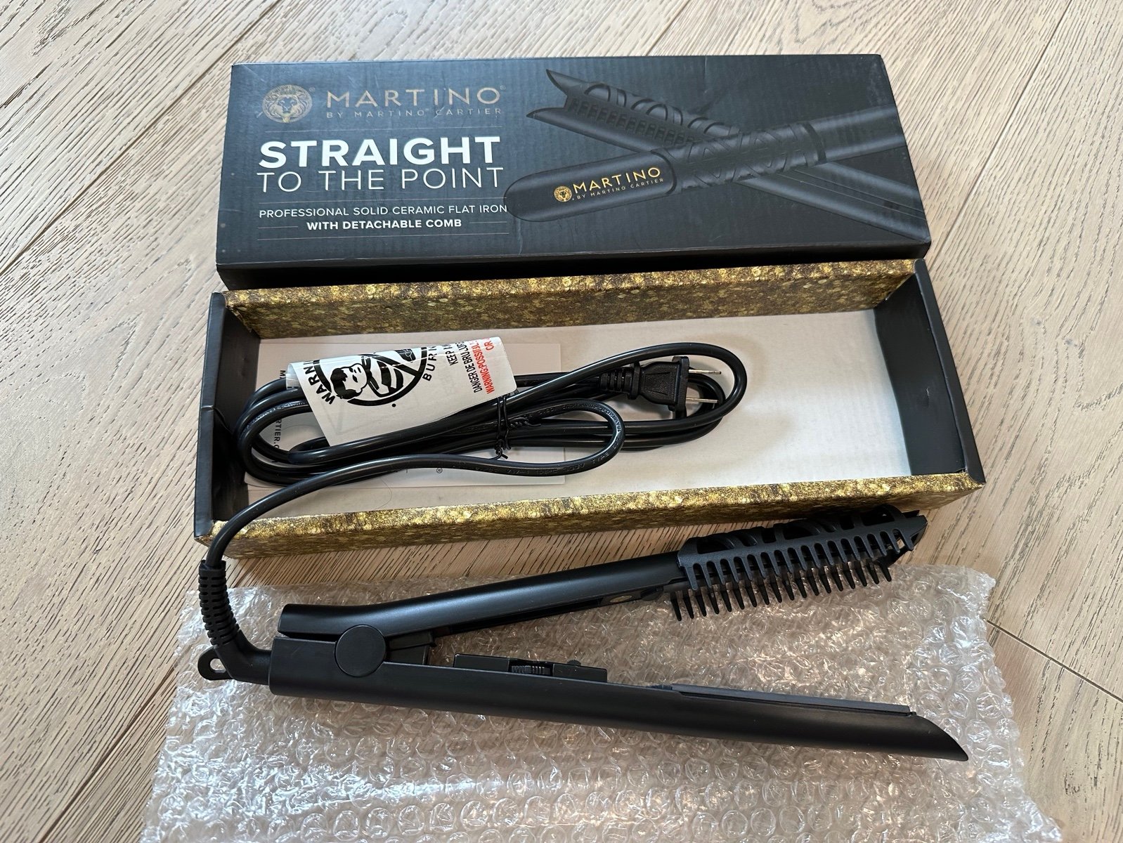 Martino Straight to the Point Professional Solid Ceramic Flat Iron - NEW
