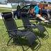 (SET OF 2) Zero Gravity Outdoor Folding Lounge Patio Chairs with Pillow Recliner