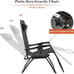 (SET OF 2) Zero Gravity Outdoor Folding Lounge Patio Chairs with Pillow Recliner