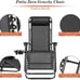 (SET OF 2) Zero Gravity Outdoor Folding Lounge Patio Chairs with Pillow Recliner