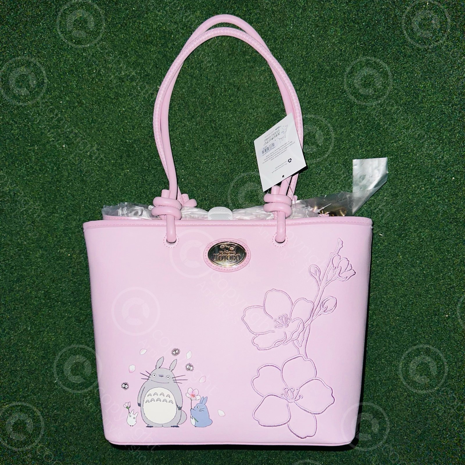 Studio Ghibli My Neighbor Totoro Cherry Blossom Pink Tote Bag NEW