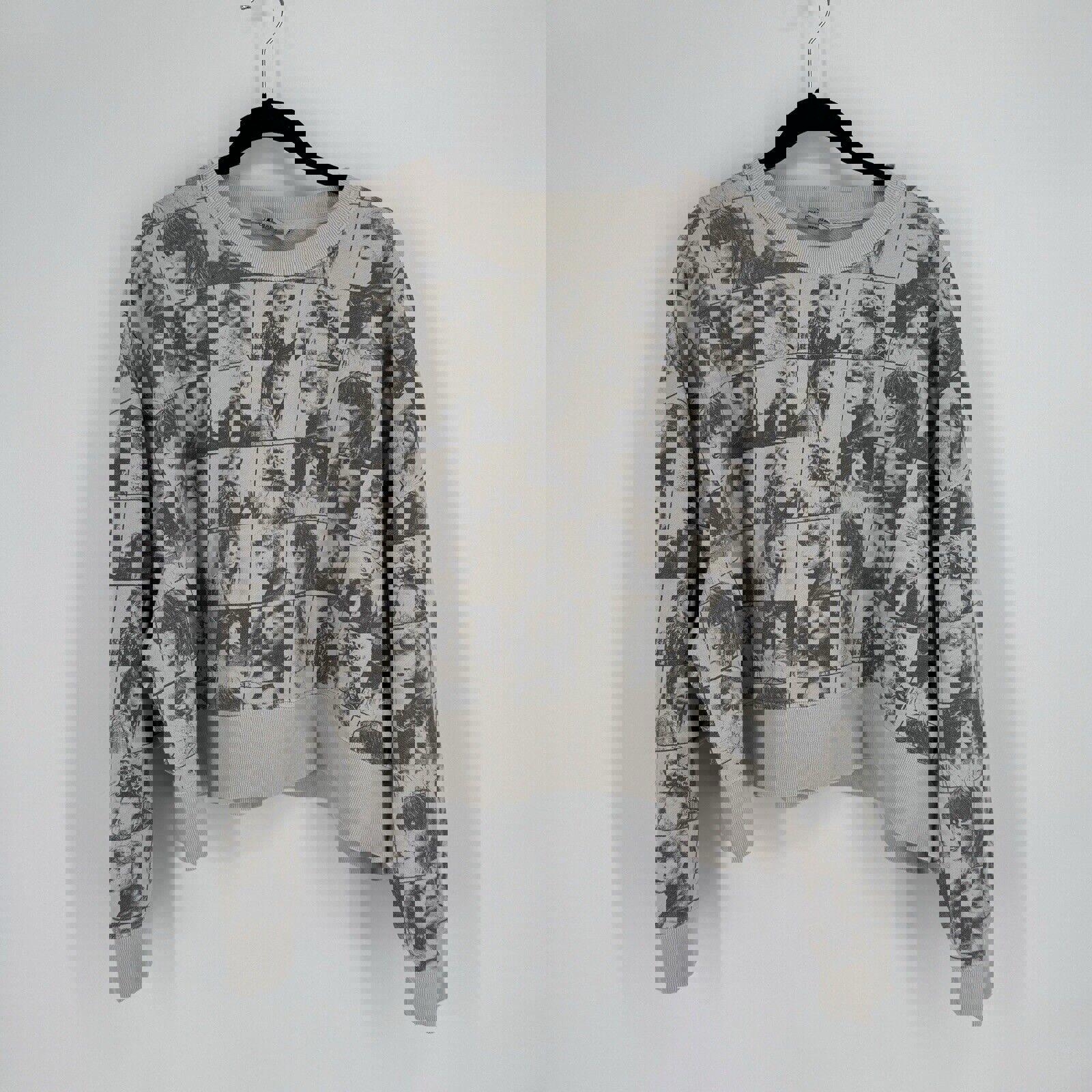 Taylor Swift sweatshirt womens large L Eras Tour crop oversized relaxed swiftie