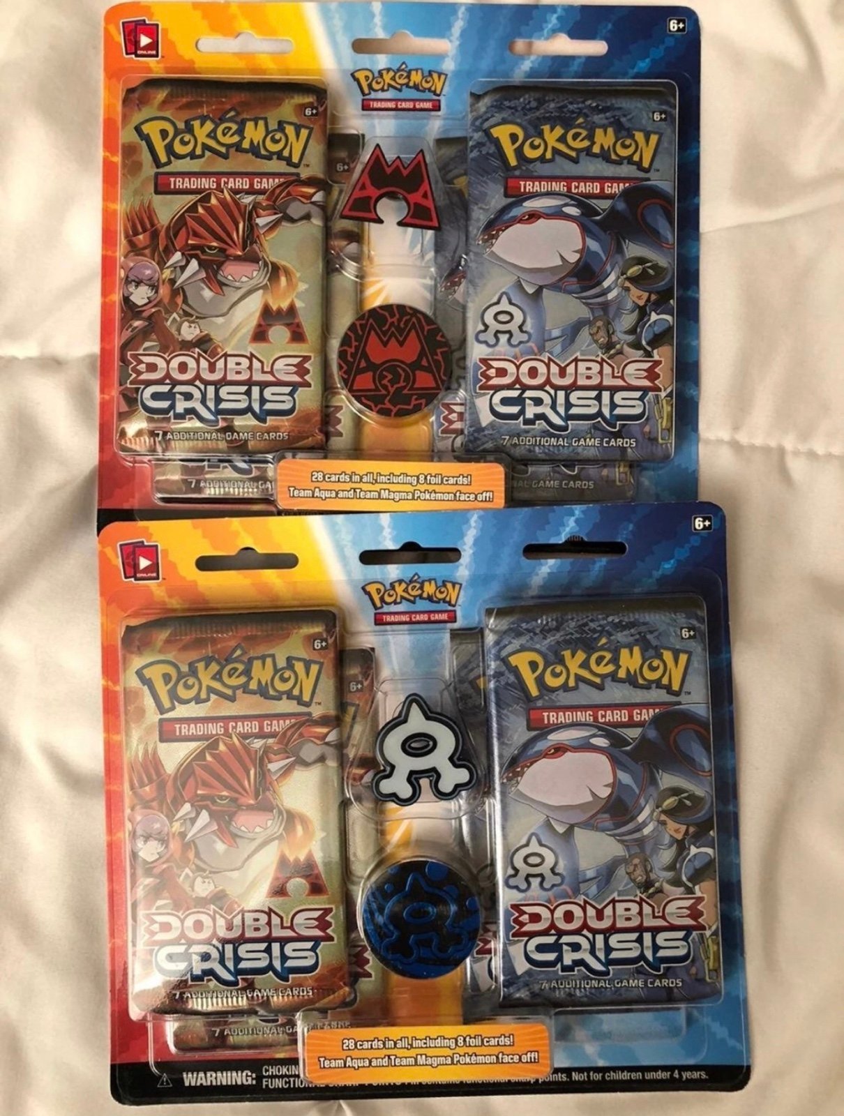 Pokémon bundle 2x double crisis team magma and team aqua blisters
