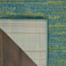 5' x 7' Classic Solid Contemporary Blue GreenArea Rug-J3SD